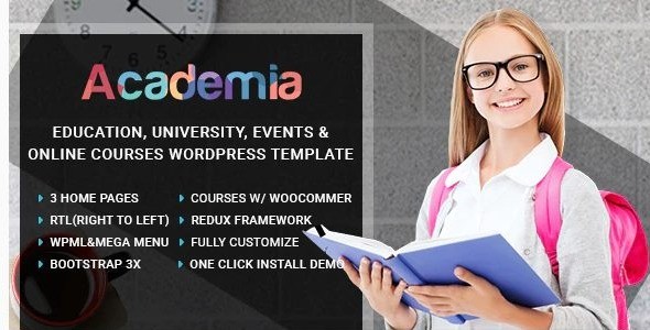 Academia – Education Center WordPress Theme