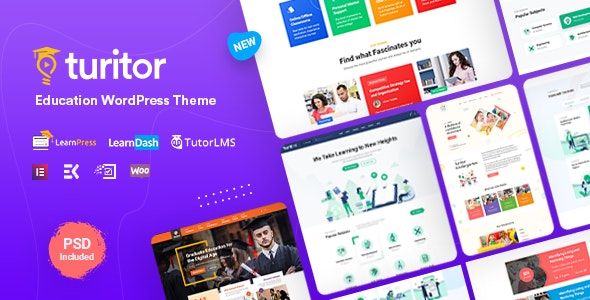 Turitor – LMS and Education WordPress Theme