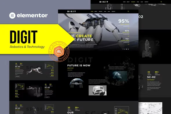 Digit - Robotics & Technology Elementor Template Kit