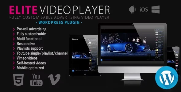 Elite Video Player - WordPress plugin GPL