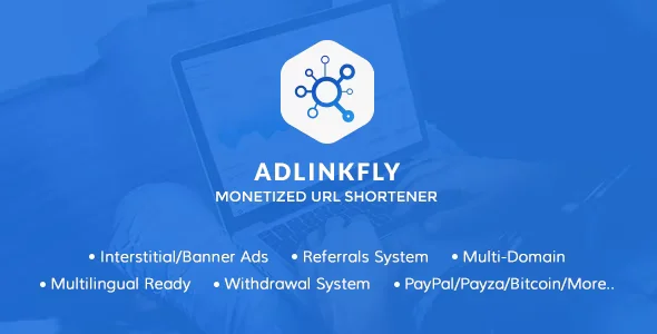 AdLinkFly – Monetized URL Shortener Script
