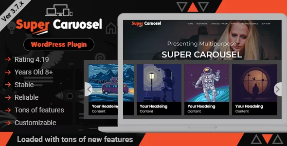 Super Carousel – Responsive WordPress Plugins