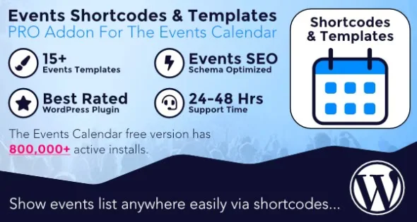 The Events Calendar Shortcodes and Templates Pro Addon